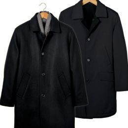 Paul Fredrick Reversible Wool-Blend Coat
