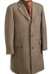 1950's Mens Coat Style Wool/Cashmere Town Coat