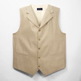 Textured Weave Lapel Vest