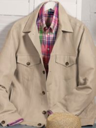  Cotton/Linen Jean Jacket 