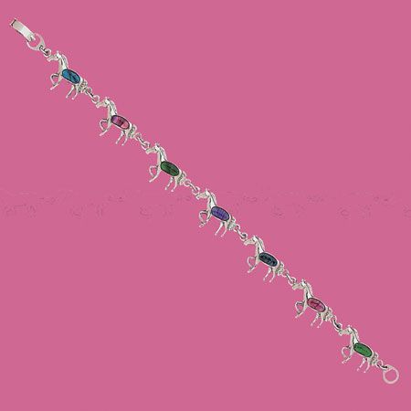 Paua Shell Horse Bracelet