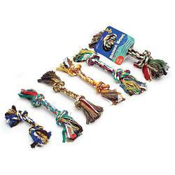 2 Knot Multicolor Rope Bone Dog Toy Large
