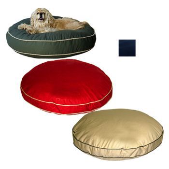 Classic Twill Round-A-Bout Dog Bed Medium Khaki