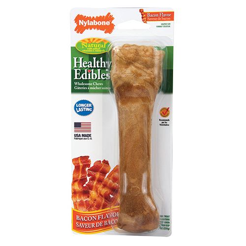Nylabone Healthy Edible Bacon Dog Chew Wolf