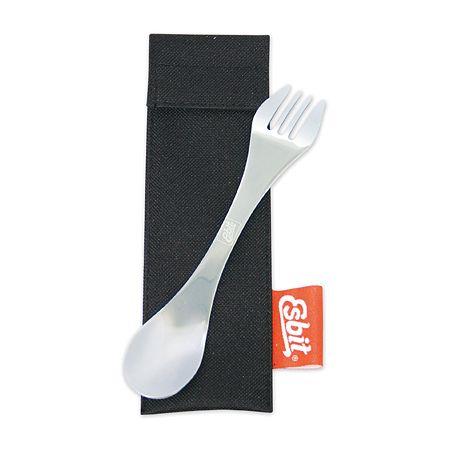 Esbit SS Spoon/Fork W/Pouch