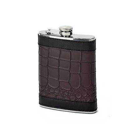 Mustang Hip Flask 8oz Leatherette