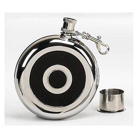 Mustang Stainless Steel Flask w/ Cup 8oz