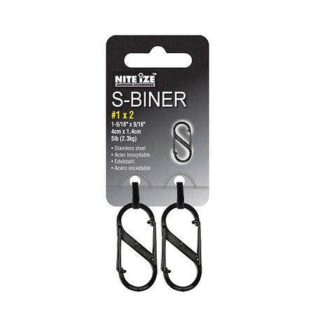 NiteIze S-Biners Size 1 2 Pack