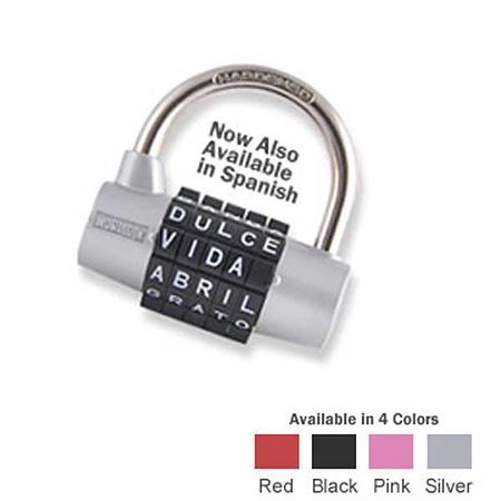 Wordlock Padlocks 5-Dial - SPANISH