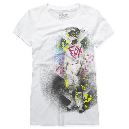 Fox Moto on Mars Crew Neck Girls Tee
