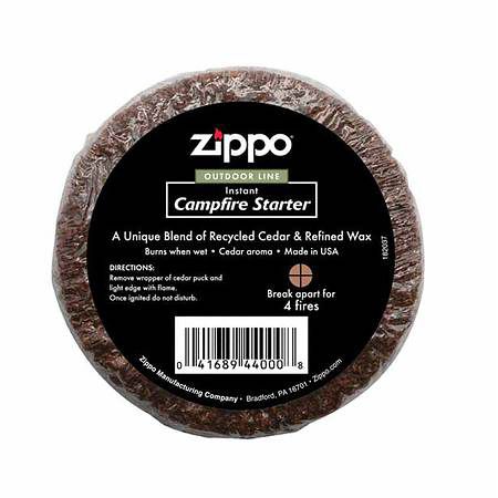 Zippo Campfire Starter Cedar Pucks 8 Piece Display
