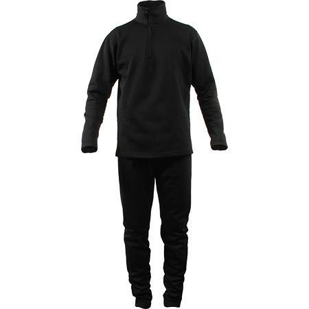 Terramar Grid Fleece Mens Bottom Black