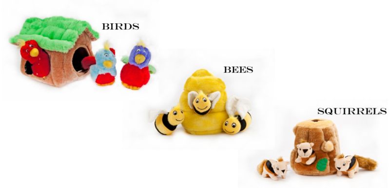 Kyjen Hide-A-Toy Dog Toy Bee