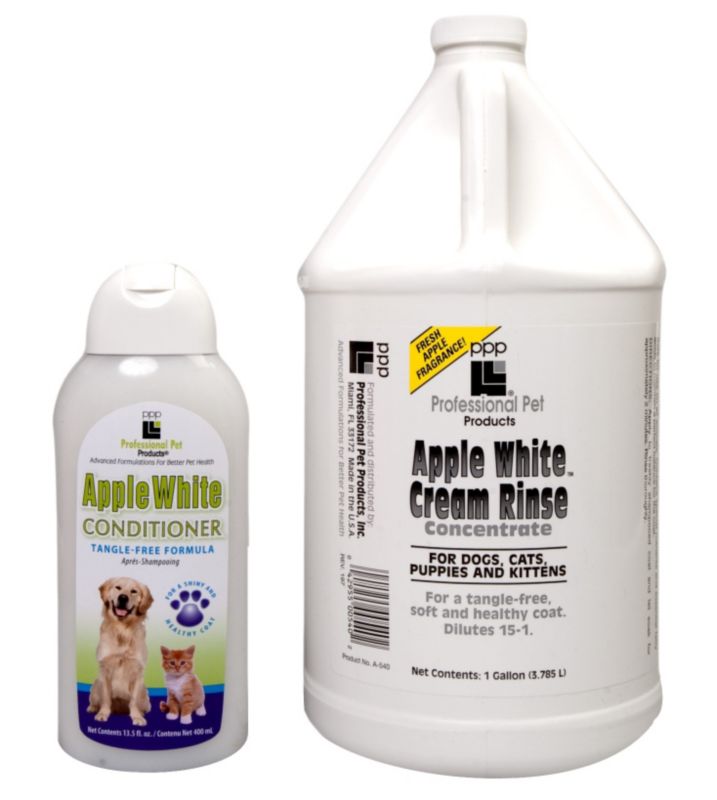 PPP Apple White Cream Rinse for Dogs 1 Gallon