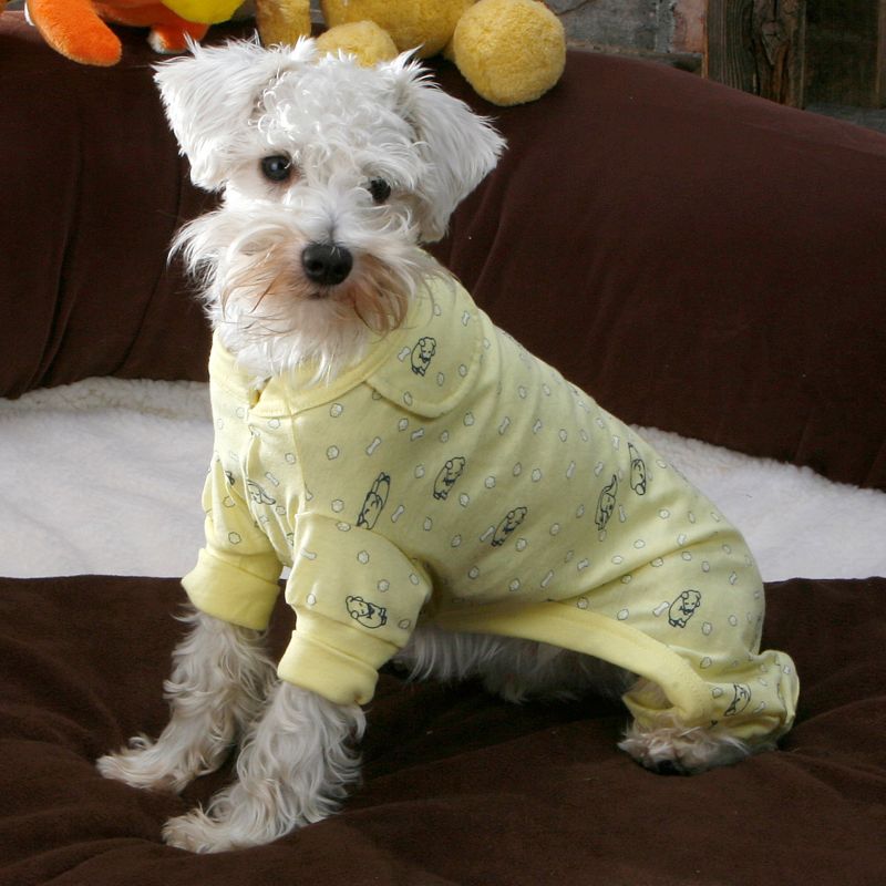Fashion Pet Sweet Dreams Dog Pajamas Xs Yellow