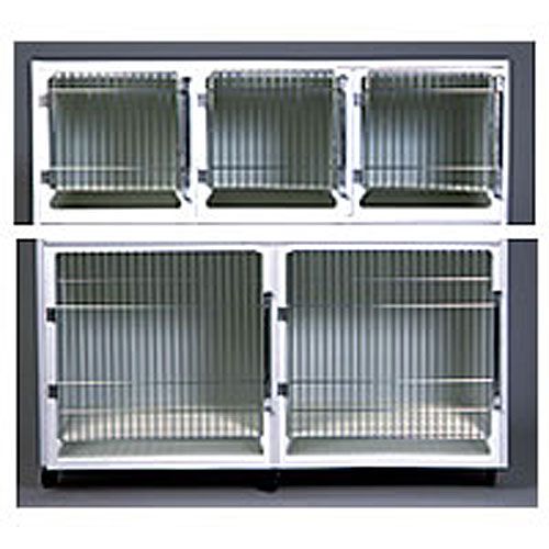 General Cage Fiberglass Cages 5 Bank White