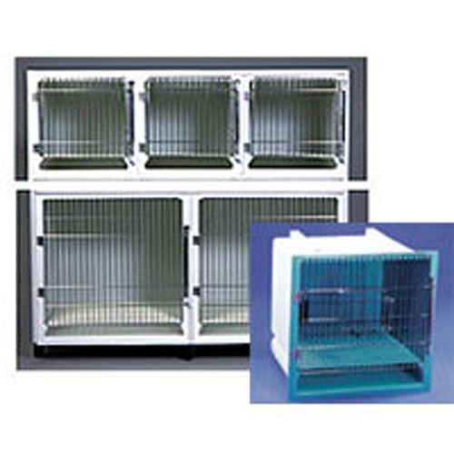 General Cage Fiberglass Cages 5 Bank Turquoise