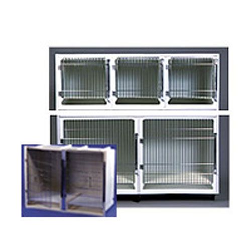 General Cage Fiberglass Cages 5 Bank Almond