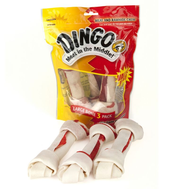 Dingo Large White Treats 3 Pack Value Bag 10.5 oz
