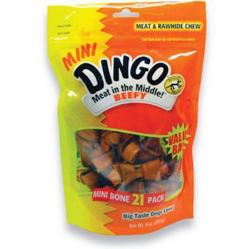 Dingo Mini Beefy Bones Value Bag 9 oz