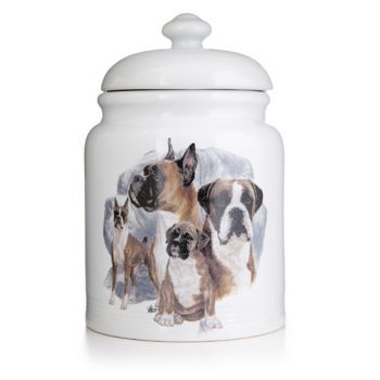 Ceramic Treat Jar 10 Inch Boxer