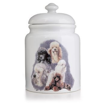 Ceramic Treat Jar 10 Inch Poodle