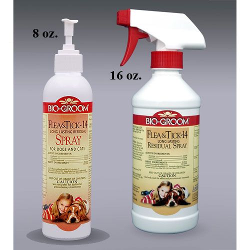 Bio-groom 14-day Residual FleaandTick Spray 16 Oz