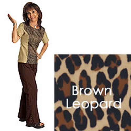 Lange Bell Bottoms Brown Leopard