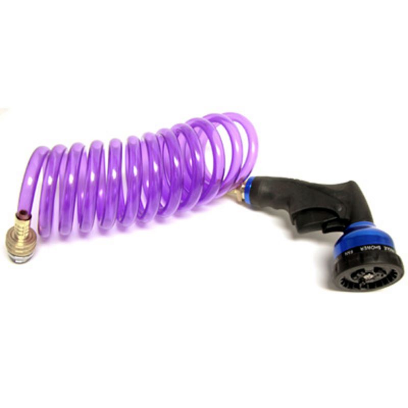 12.5 Ft Self Coiling Hose For Dogs Purple