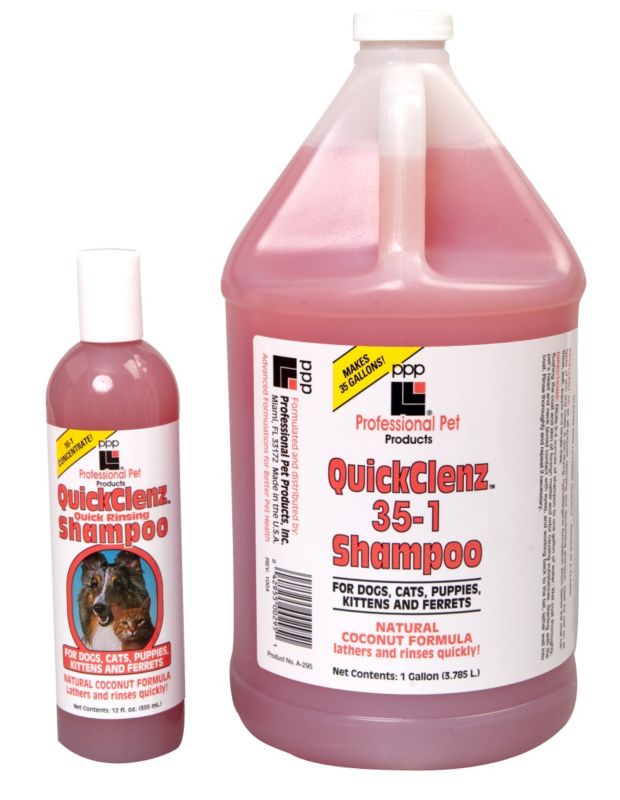 PPP QuickClenz Pet Shampoo 1 Gallon