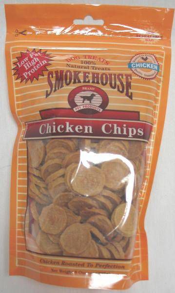 Smokehouse Chicken Chips Dog Treat Small 8 oz Bag