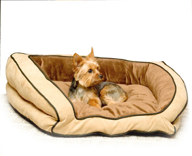 KH Mfg Bolster Couch Mocha Dog Bed