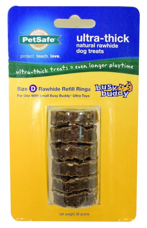 Busy Buddy Ultra-Thick Rawhide Rings Dog Chew