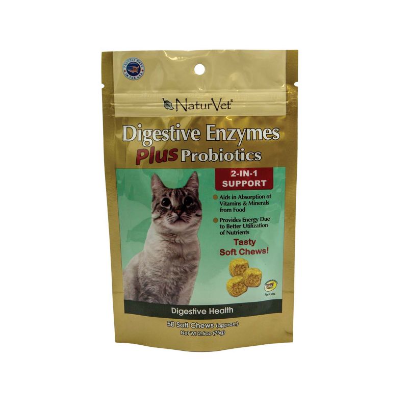 NaturVet Digestive Enzyme Plus Cat Soft Chew