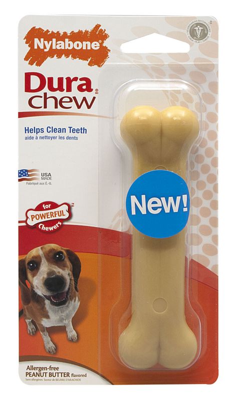 DuraChew Peanut Butter Bone Dog Toy Wolf