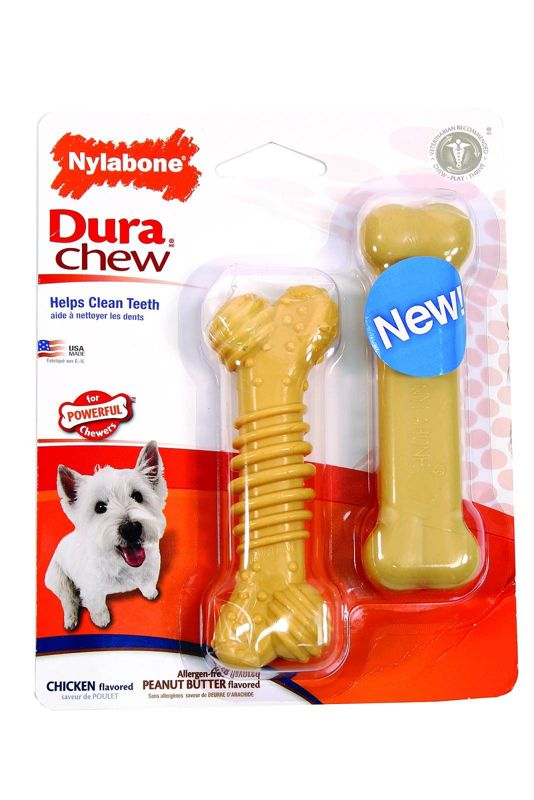 DuraChew Peanut Butter Twin Pack Dog Chew Regular