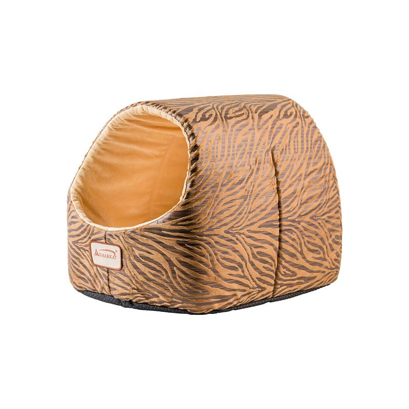 Armarkat Hooded Bronze/Beige Cat Bed