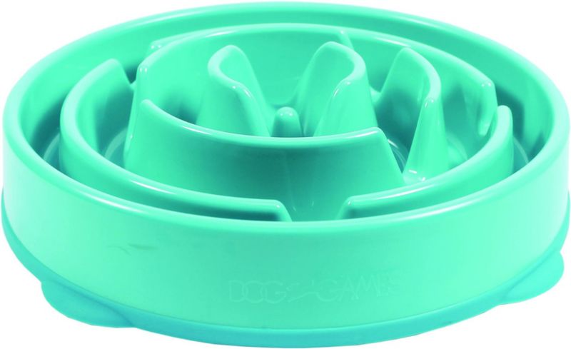 Dog Games Slo-Bowl Drop Style Dog Bowl Gray