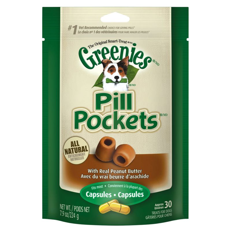 Greenies Dog Pill Pocket for Capsule Peanut Butter
