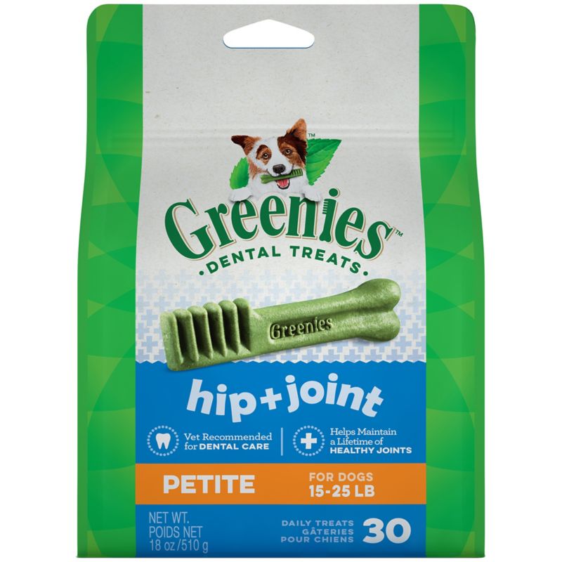 Greenies Hip and Joint Care Dog Treat Petite 18oz