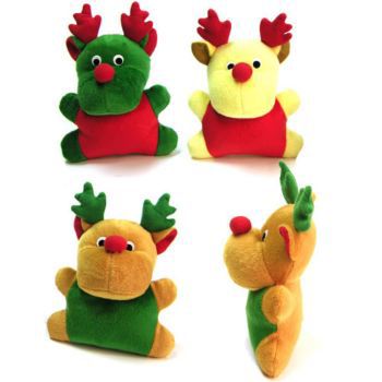 X-mas Reindeer Dog Toy 6 Inch Brown