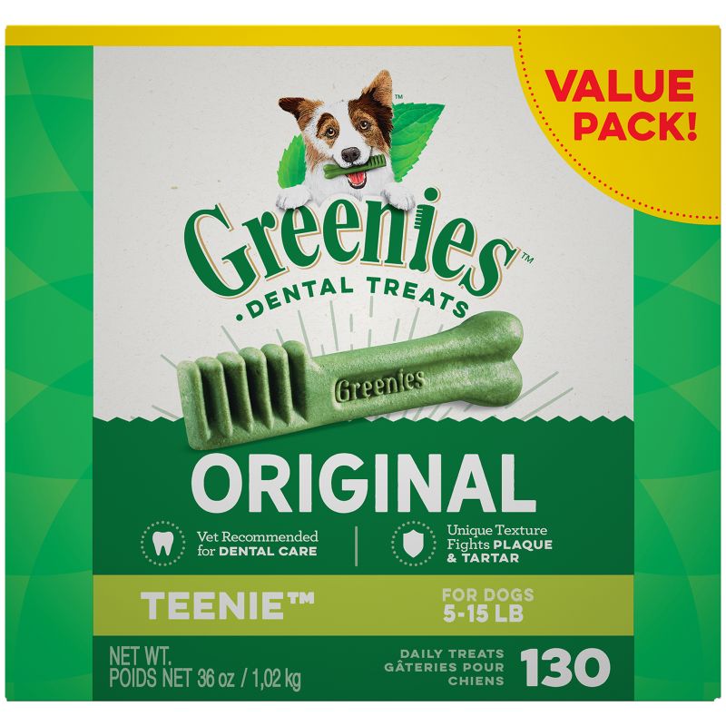 Greenies Dog Dental Chew Treats Teenie 27oz 96ct