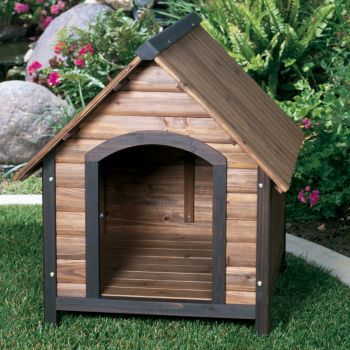 Outback Country Lodge Dog House 32x40x34 Walnut