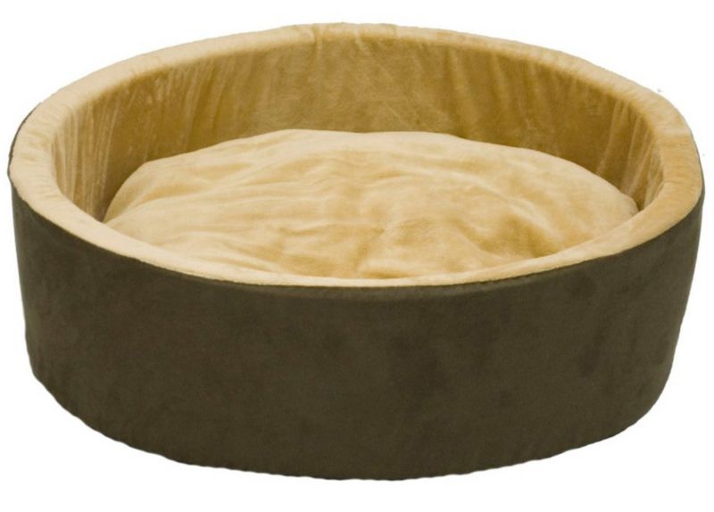 KH Mfg Thermo-Kitty Cuddle Up Mocha Heated Cat Bed