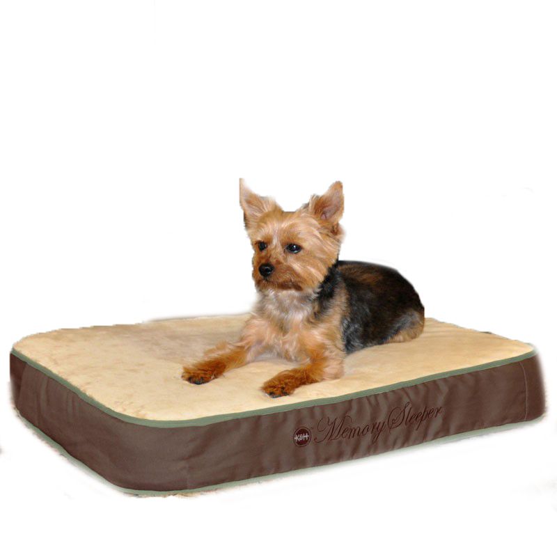 KH Mfg Memory Foam Sleeper Dog Bed Medium Mocha