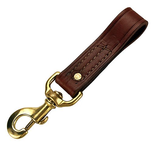 Mendota Leather Belt Snap Dog Lead 4in x 1in