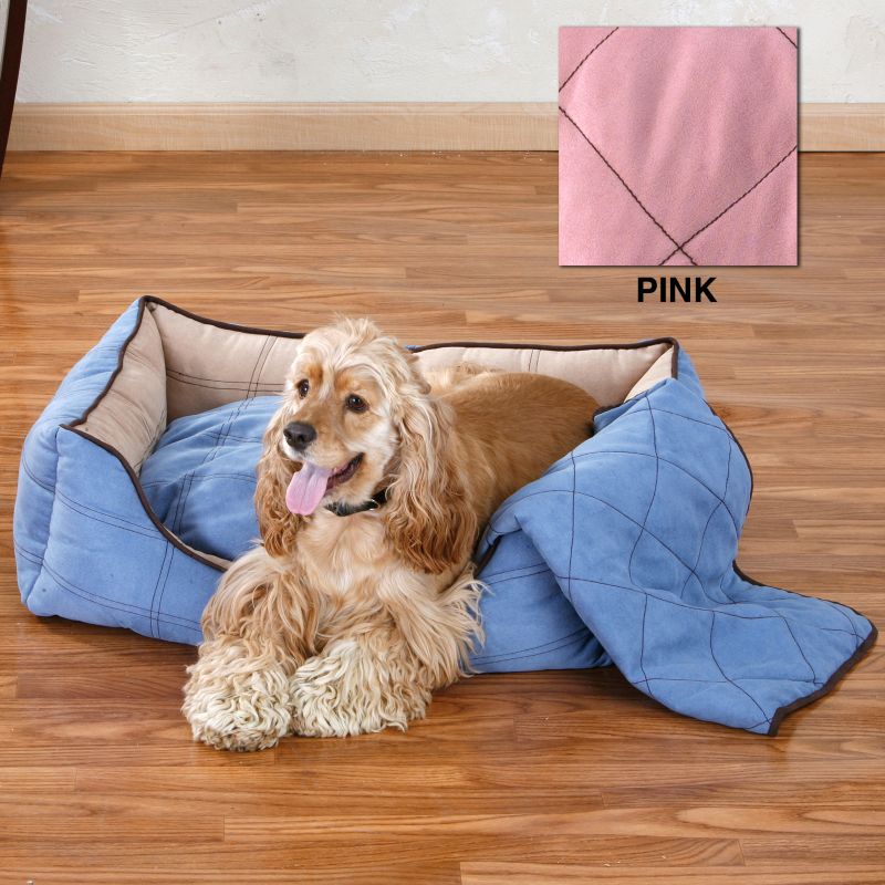 Paw Appeal Microsuede Bolster Dog Bed