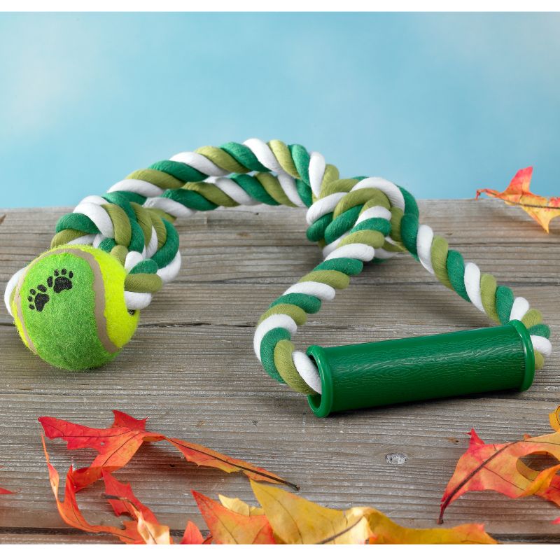 Doozie Tough Rope And Ball Dog Toy 22 Inch