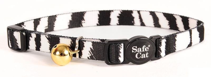 Safe Cat Breakaway Collar Zebra