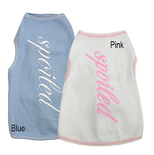 Spoiled Dog Tank Top Small Blue